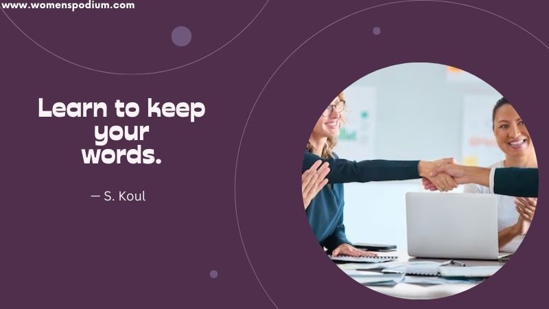 keep your word - Quotes on keeping your word