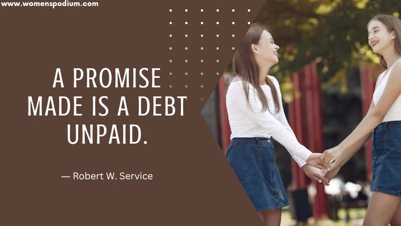 promise is a debt