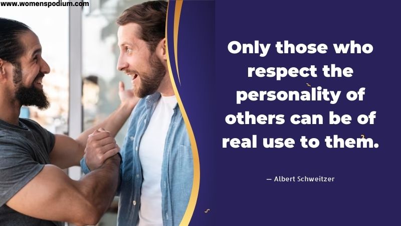 respecting others personality