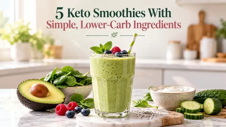 5 keto smoothies with simple, ingredients