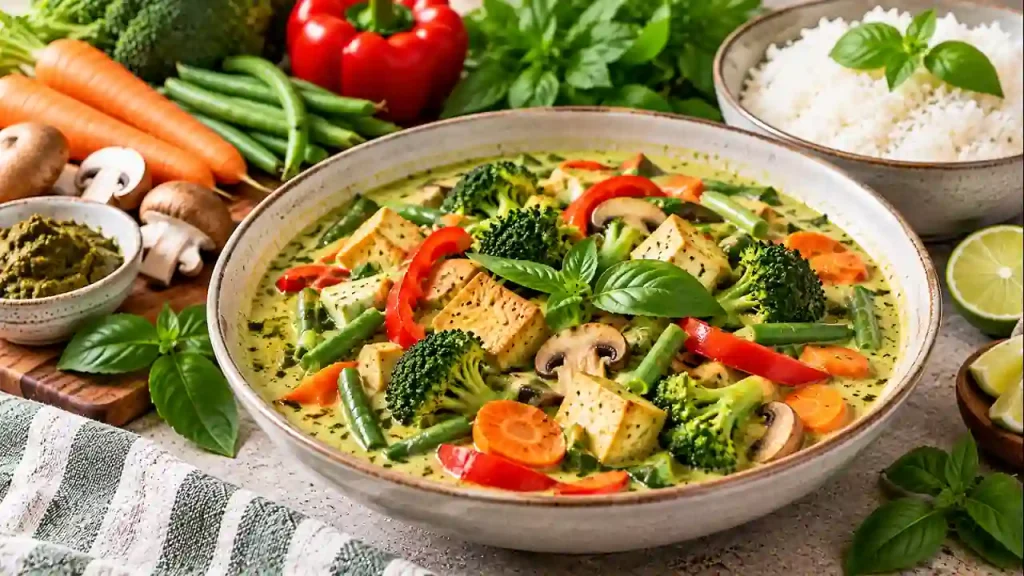 Green thai vegetable curry