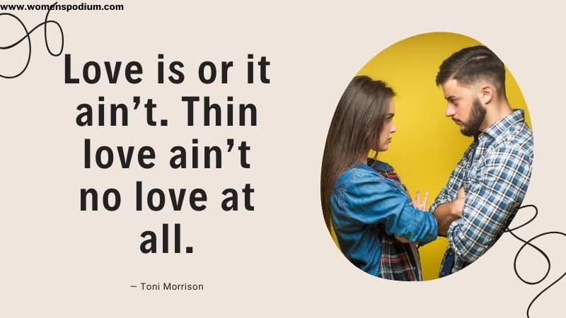 Thin love is fake love