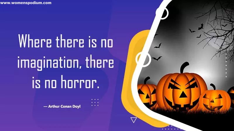 no imagination no horror halloween quotes