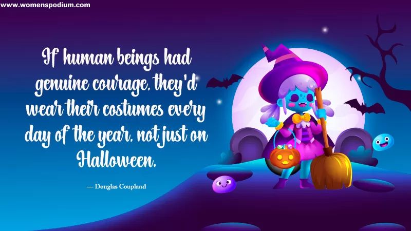 wear costumes and celebrate halloween