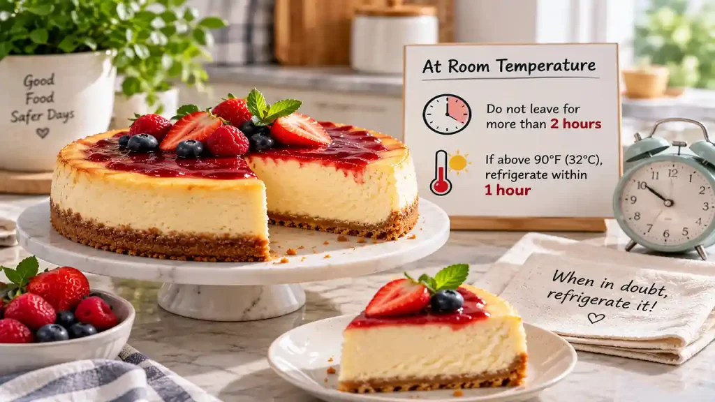 Cheesecake room temperature how long is cheesecake good for