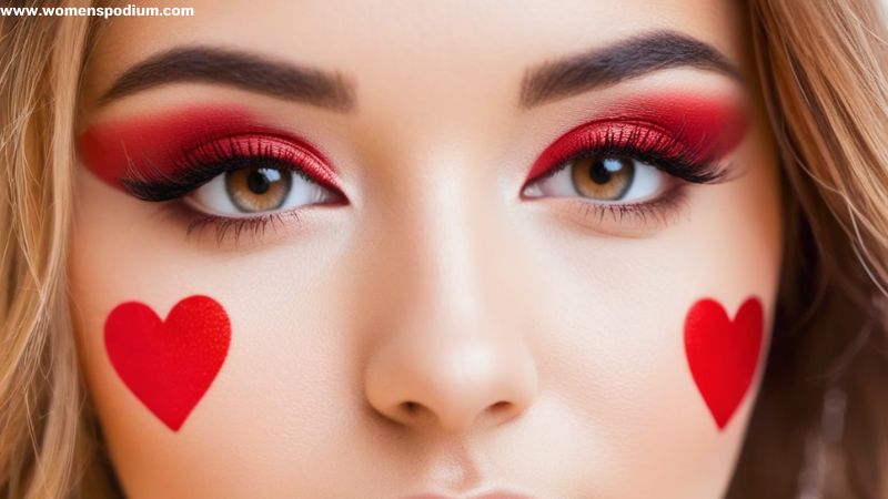 Queen of Hearts Makeup Details