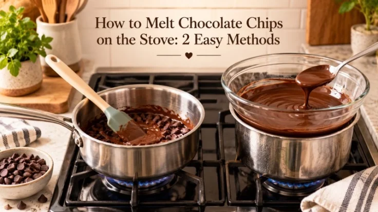 How to melt chocolate chips on stove