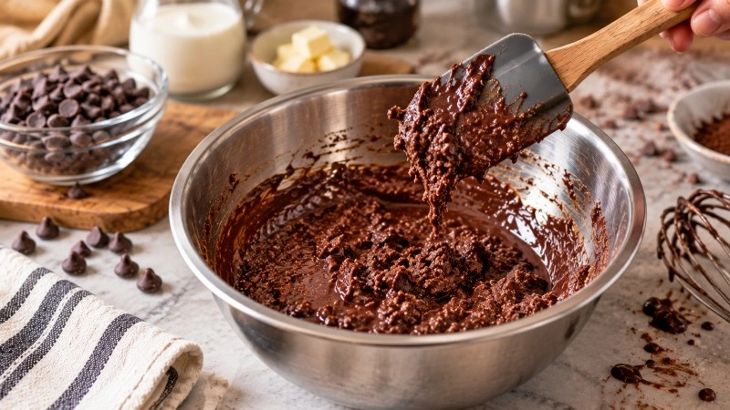 Melted chocolate seize