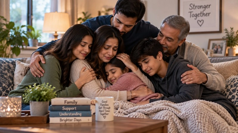 Family love during hard times