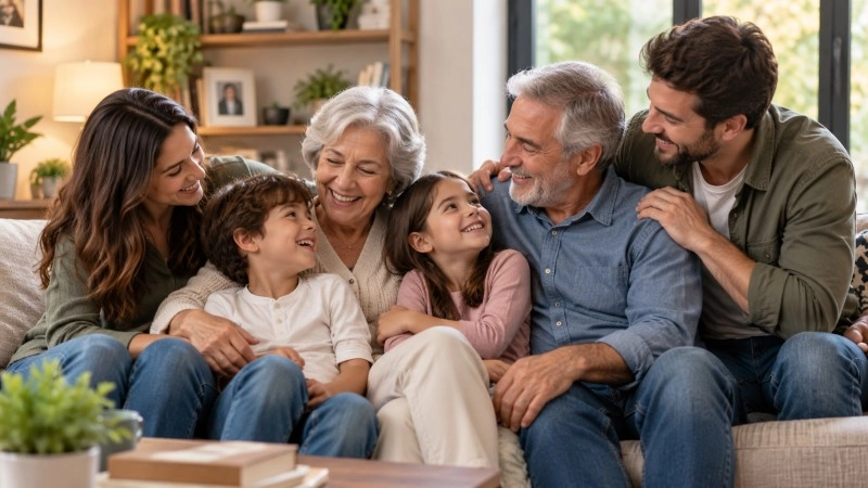 Healthy family love