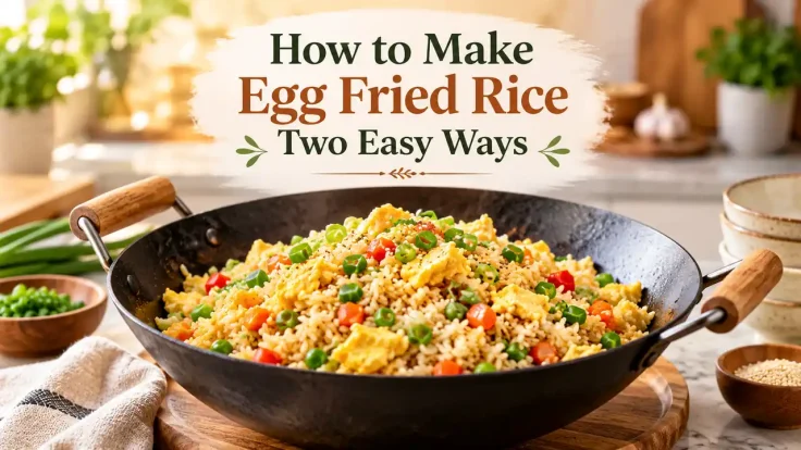 How to make egg fried rice two easy ways
