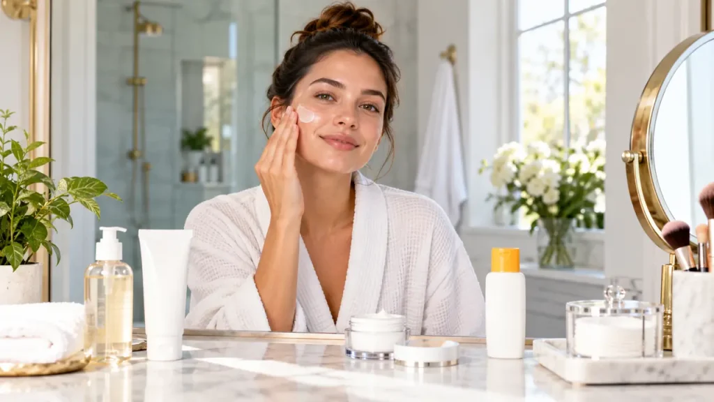 Cleanse, moisturize your skin