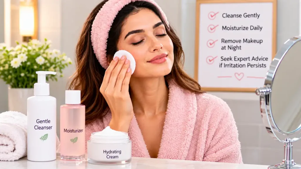 For professional makeup look, do keep skincare consistent and gentle