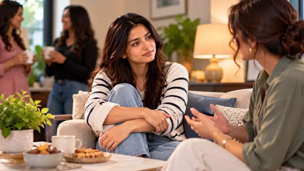 laxed body language for someone learning how to pretend to be happy