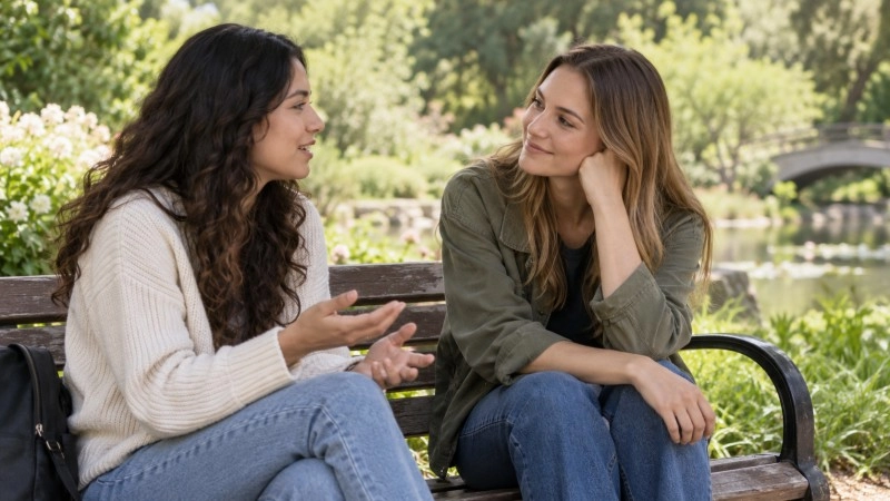 Active listening in a healthy friendship