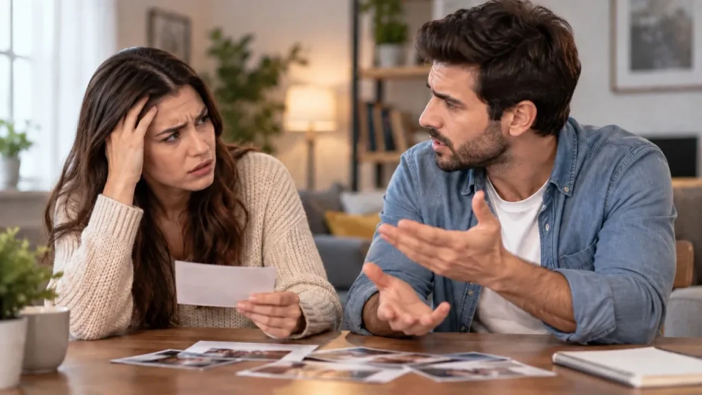 Partner challenging memory of events