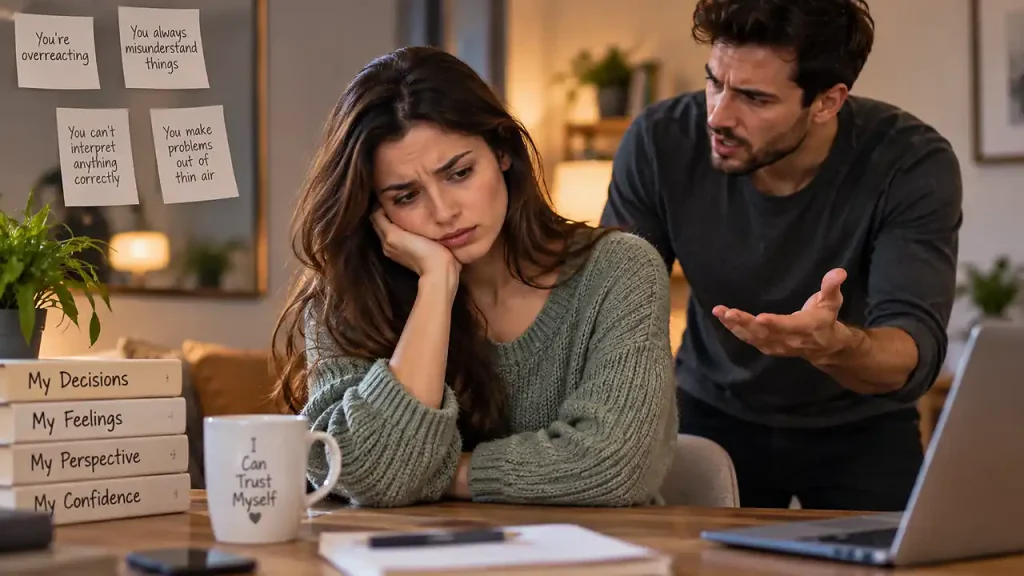 Doubting your judgment and perception is one of the signs of gaslighting