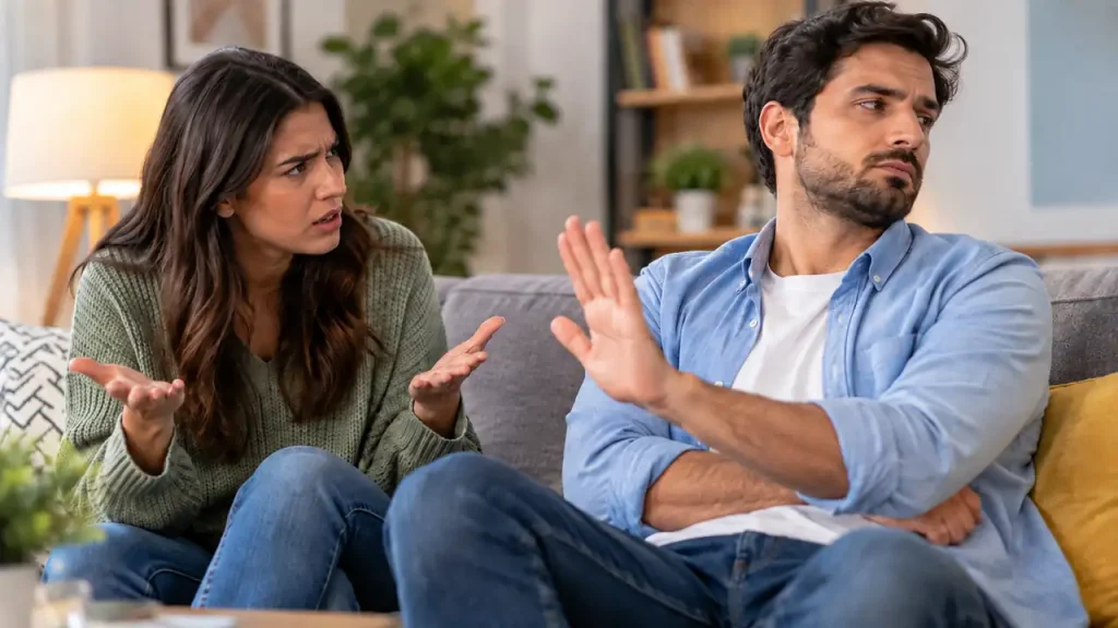 Repeated denial of reality, demonstrating the 10 signs of gaslighting.