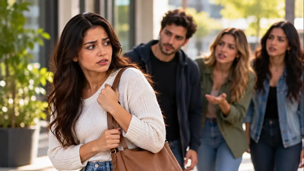 Mean friends safety ahead of confrontation