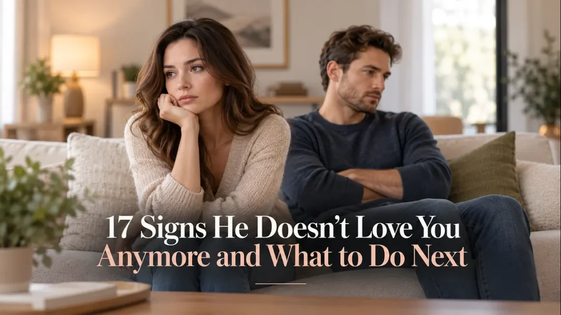 Signs he doesn't love you anymore