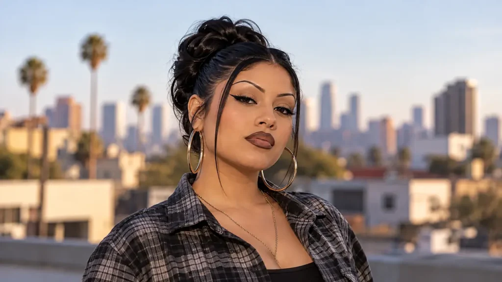 Cholos in the 90s, chola makeup