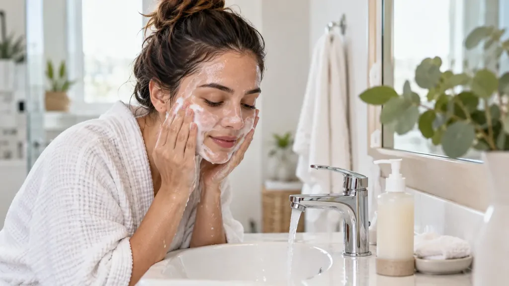 Prep your skin: start with gentle cleansing