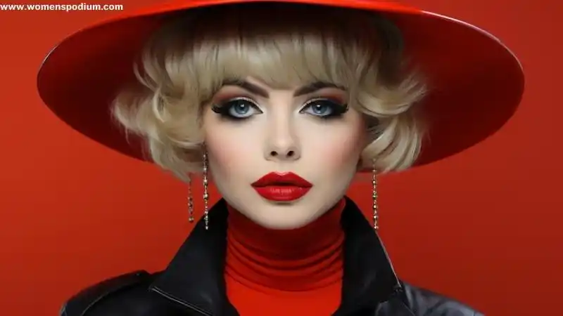 1940 bright red makeup