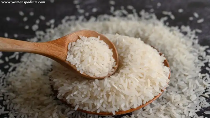 Rice flour and cereal grains