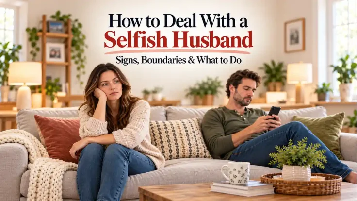 How to deal with a selfish husband signs and boundaries
