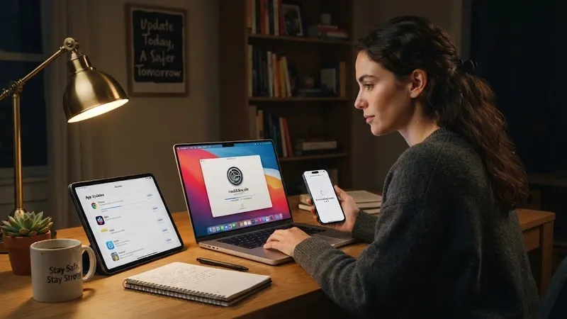 Updating system software and apps across multiple devices