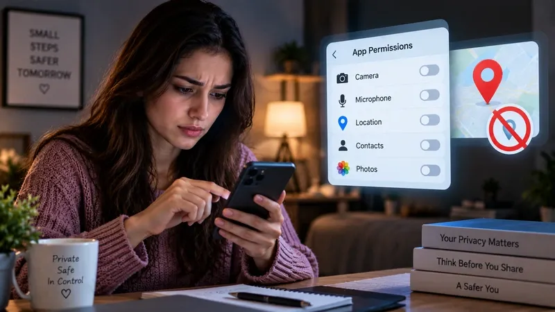 Turning off location sharing to prevent cyberstalking