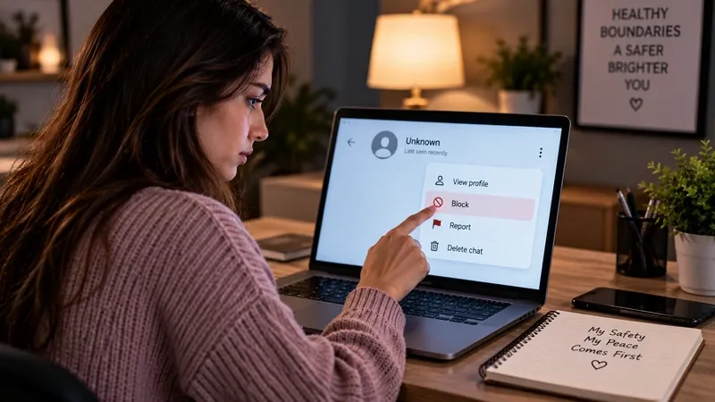 Limit or end contact safely to stop cyberstalking