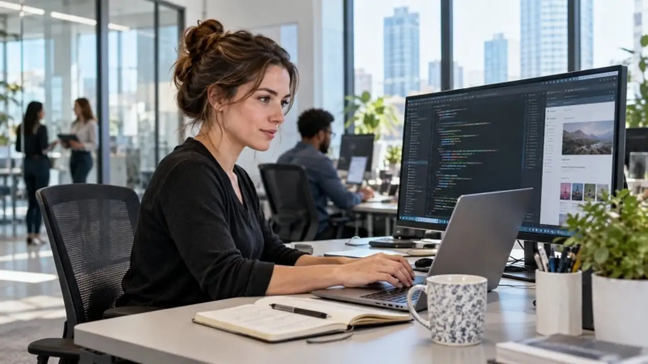 Web developer job for moms